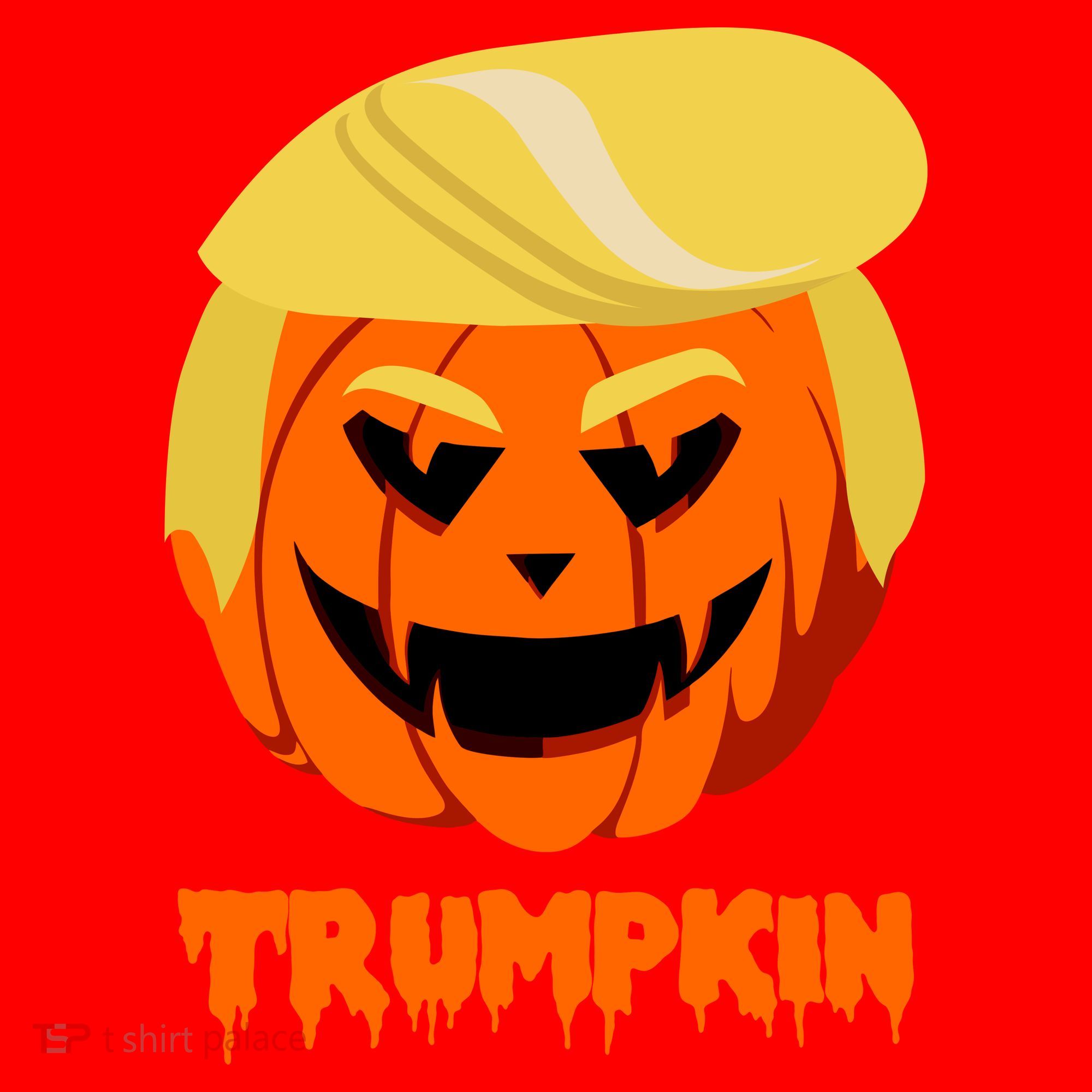 Trumpkin Funny Donald Trump Pumpkin Santa Hat