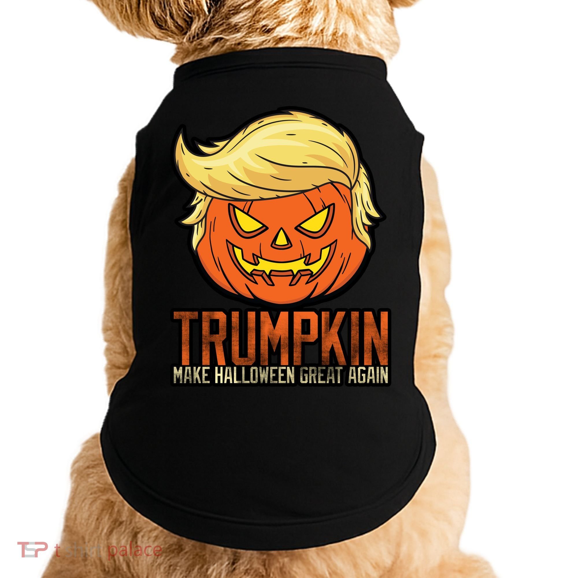 Trumpkin Make Halloween Great Again Doggie Tank
