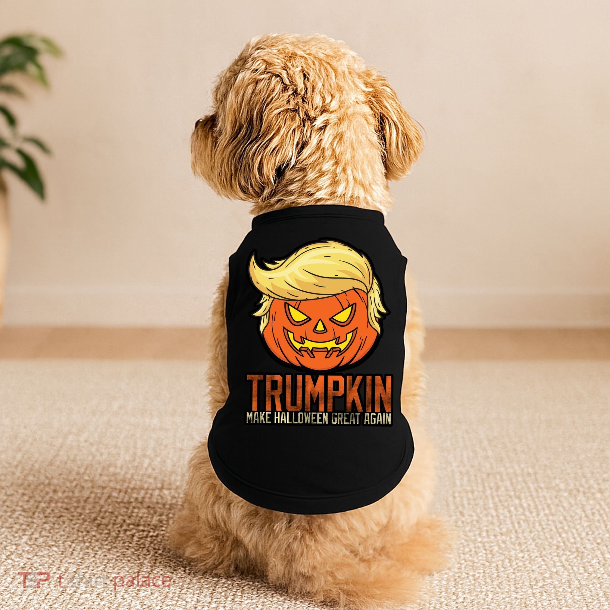 Trumpkin Make Halloween Great Again Doggie Tank