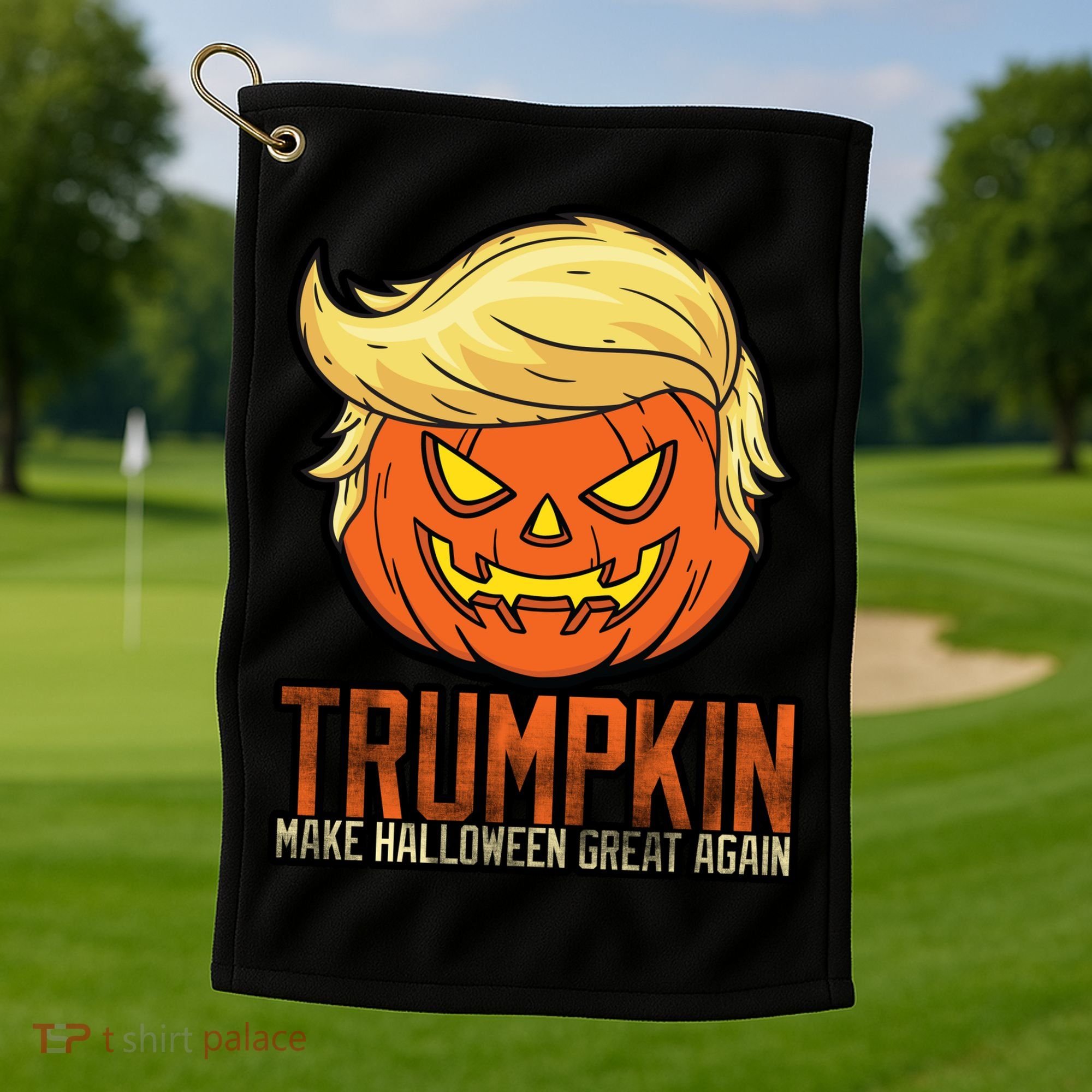 Trumpkin Make Halloween Great Again Golf Towel