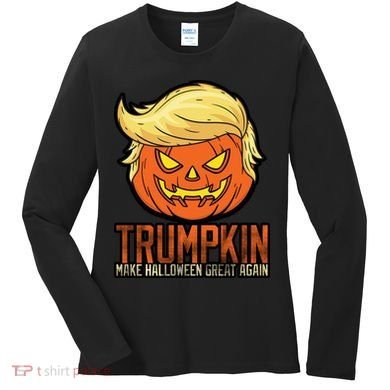 Trumpkin Make Halloween Great Again Women's Long Sleeve Shirt