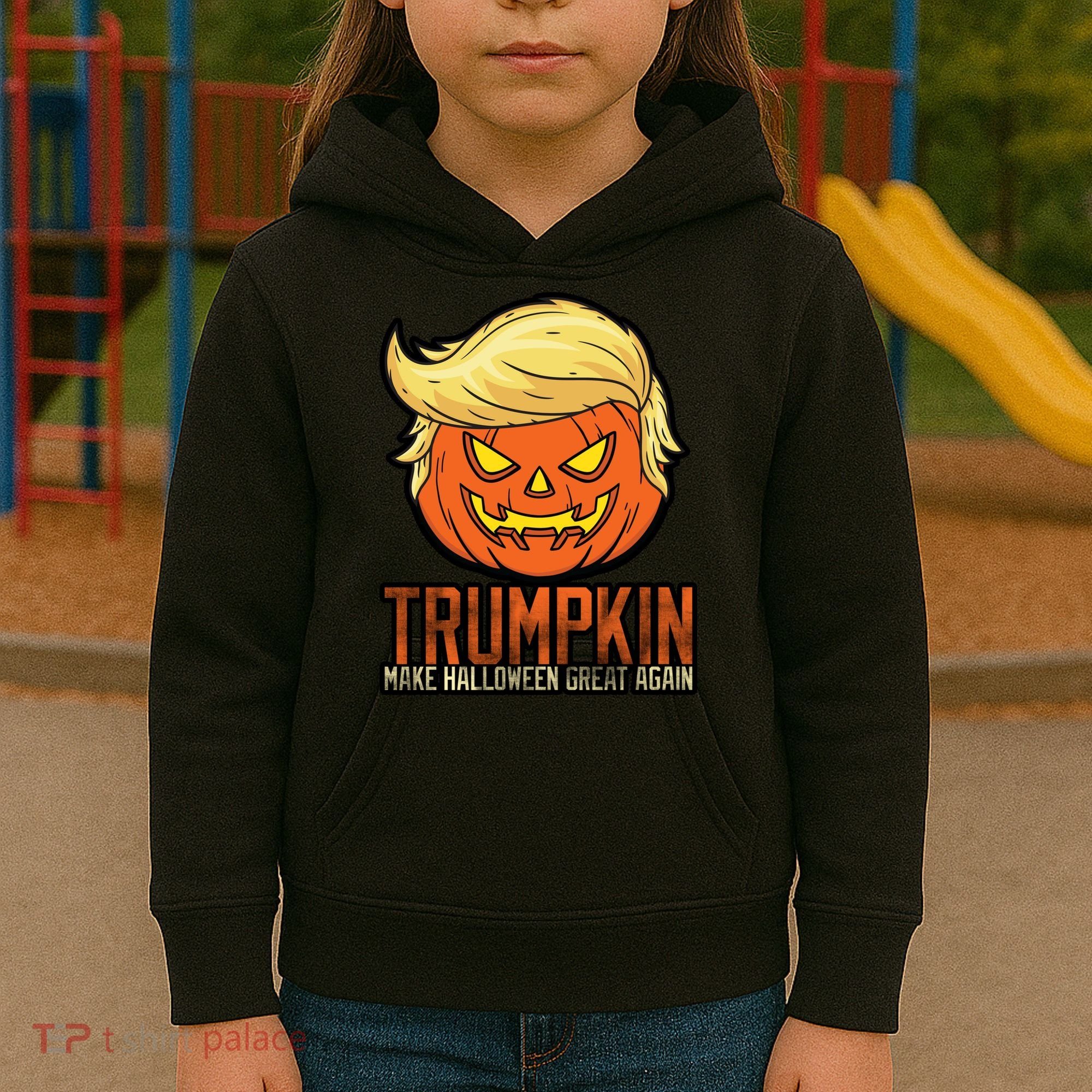 Trumpkin Make Halloween Great Again Kids Hoodie