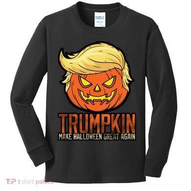 Trumpkin Make Halloween Great Again Kids Long Sleeve Shirt