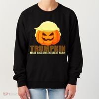 Trumpkin Make Halloween Great Again Donald Trump Women's Sweatshirt thumb 0