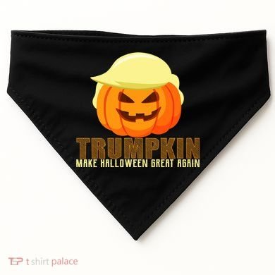 Trumpkin Make Halloween Great Again Donald Trump USA-Made Doggie Bandana