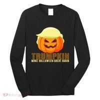 Trumpkin Make Halloween Great Again Donald Trump Long Sleeve Shirt thumb 0