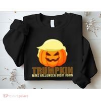 Trumpkin Make Halloween Great Again Donald Trump Sweatshirt thumb 2