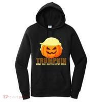 Trumpkin Make Halloween Great Again Donald Trump Women's Hoodie thumb 0