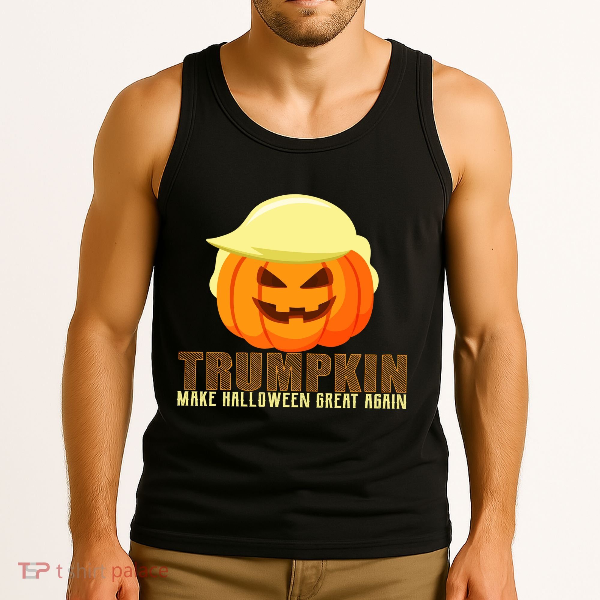 Trumpkin Make Halloween Great Again Donald Trump Tank Top