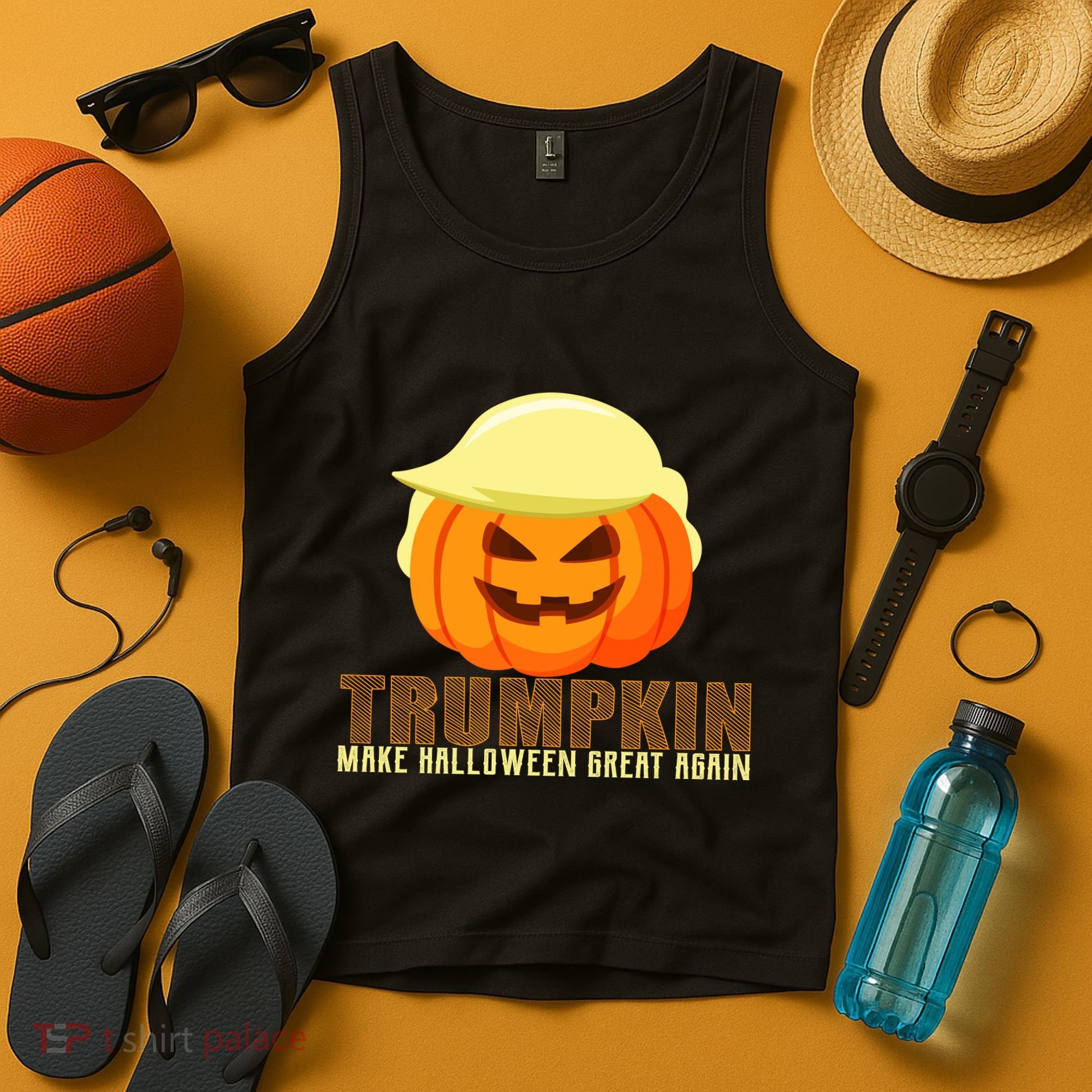Trumpkin Make Halloween Great Again Donald Trump Tank Top