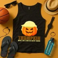 Trumpkin Make Halloween Great Again Donald Trump Tank Top thumb 4
