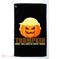 Trumpkin Make Halloween Great Again Donald Trump Golf Towel thumb 0