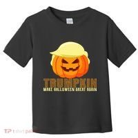 Trumpkin Make Halloween Great Again Donald Trump Toddler T-Shirt thumb 0