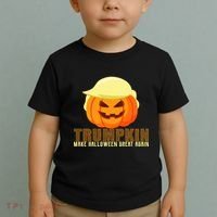 Trumpkin Make Halloween Great Again Donald Trump Toddler T-Shirt thumb 2