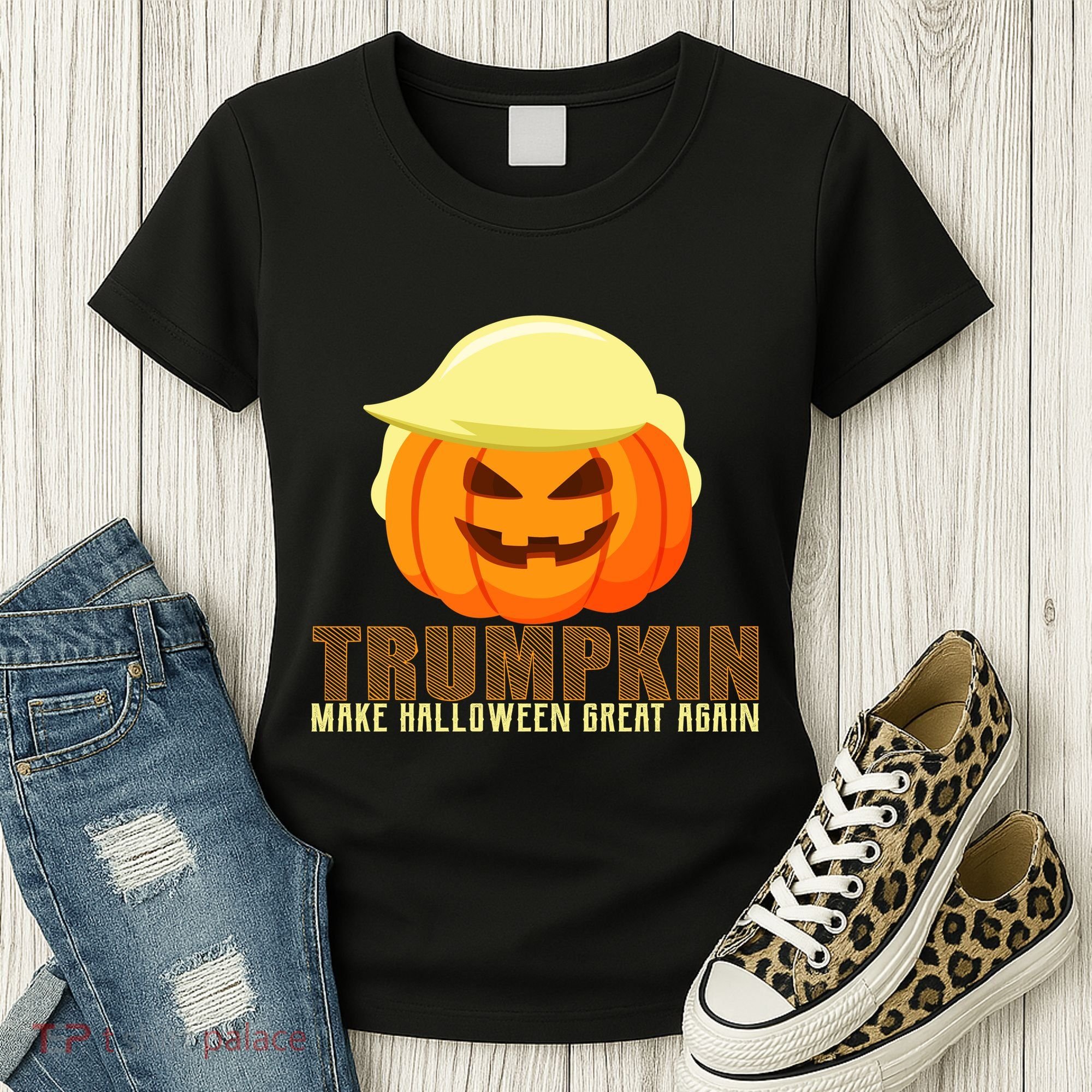 Trumpkin Make Halloween Great Again Donald Trump Women's T-Shirt