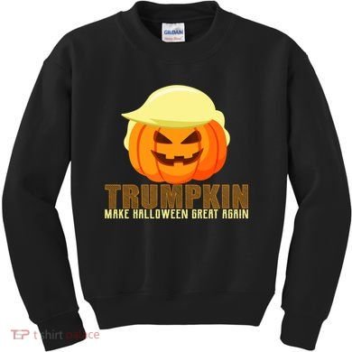 Trumpkin Make Halloween Great Again Donald Trump Kids Sweatshirt