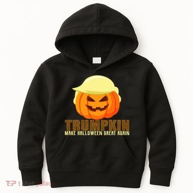Trumpkin Make Halloween Great Again Donald Trump Kids Hoodie