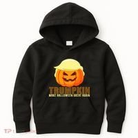 Trumpkin Make Halloween Great Again Donald Trump Kids Hoodie thumb 0