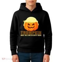 Trumpkin Make Halloween Great Again Donald Trump Kids Hoodie thumb 4