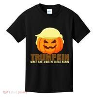 Trumpkin Make Halloween Great Again Donald Trump Kids T-Shirt thumb 0