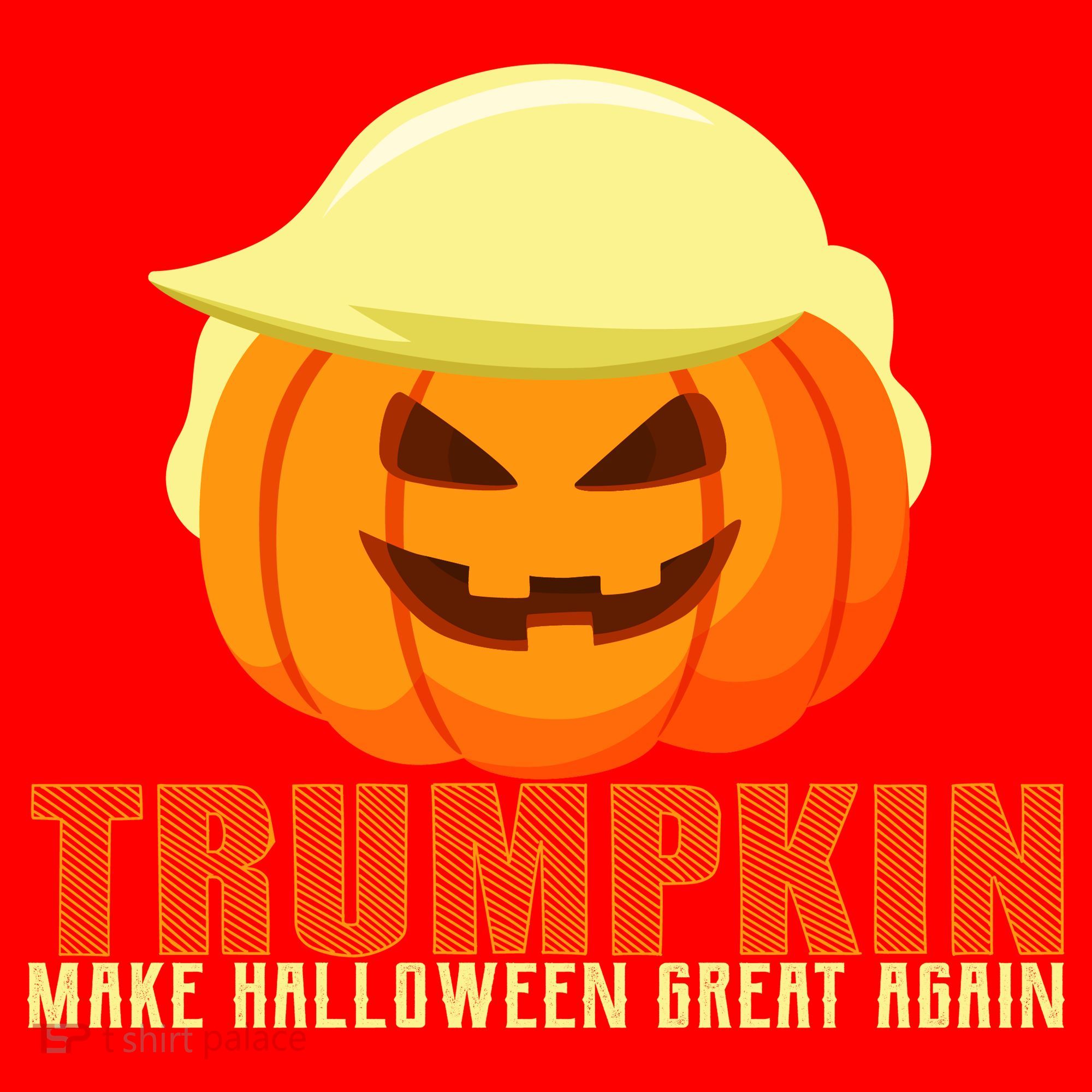 Trumpkin Make Halloween Great Again Donald Trump Santa Hat