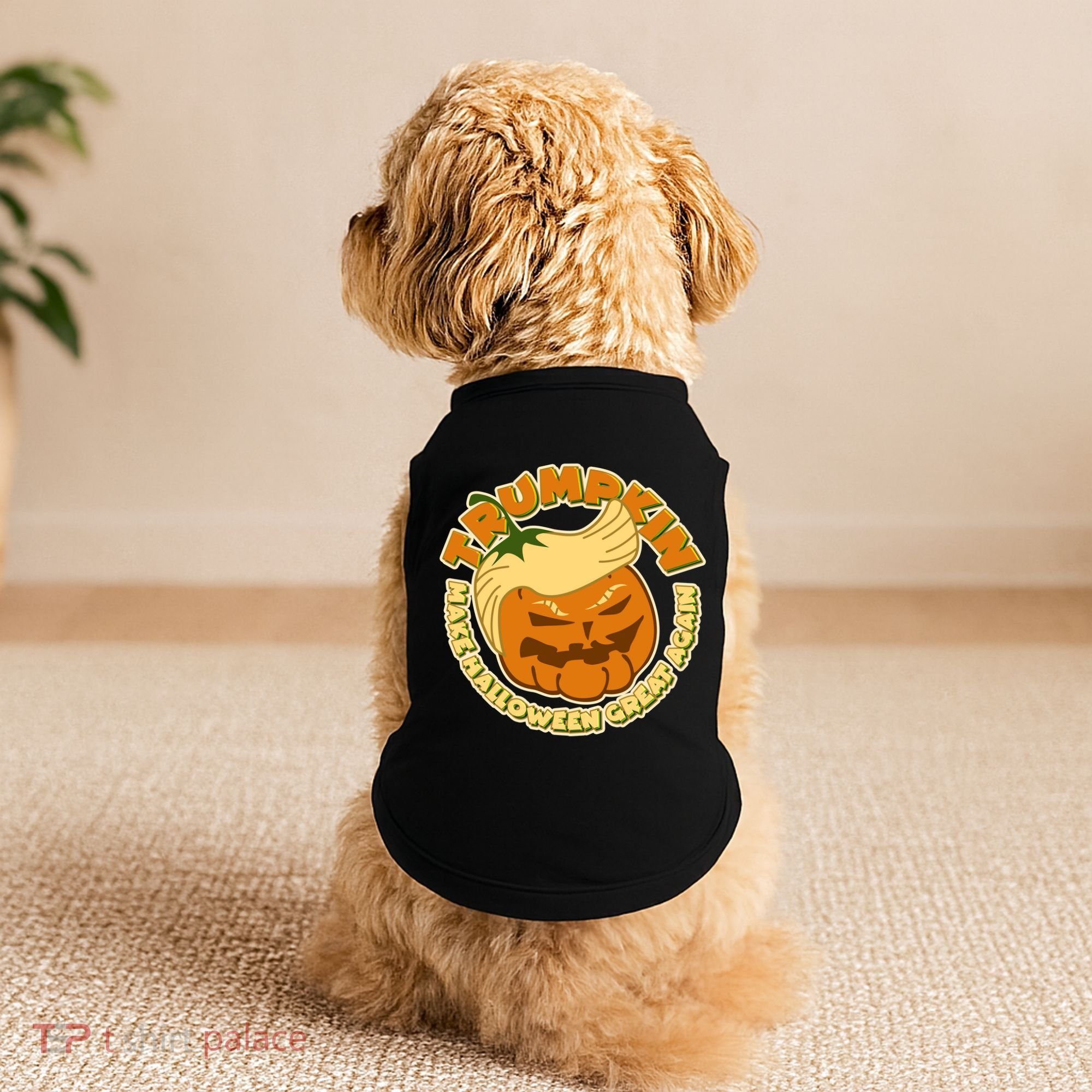 Trumpkin Make Halloween Great Again Fun Pumpkin Doggie Tank