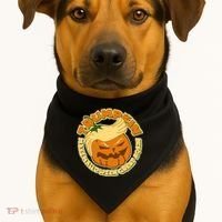 Trumpkin Make Halloween Great Again Fun Pumpkin USA-Made Doggie Bandana thumb 1
