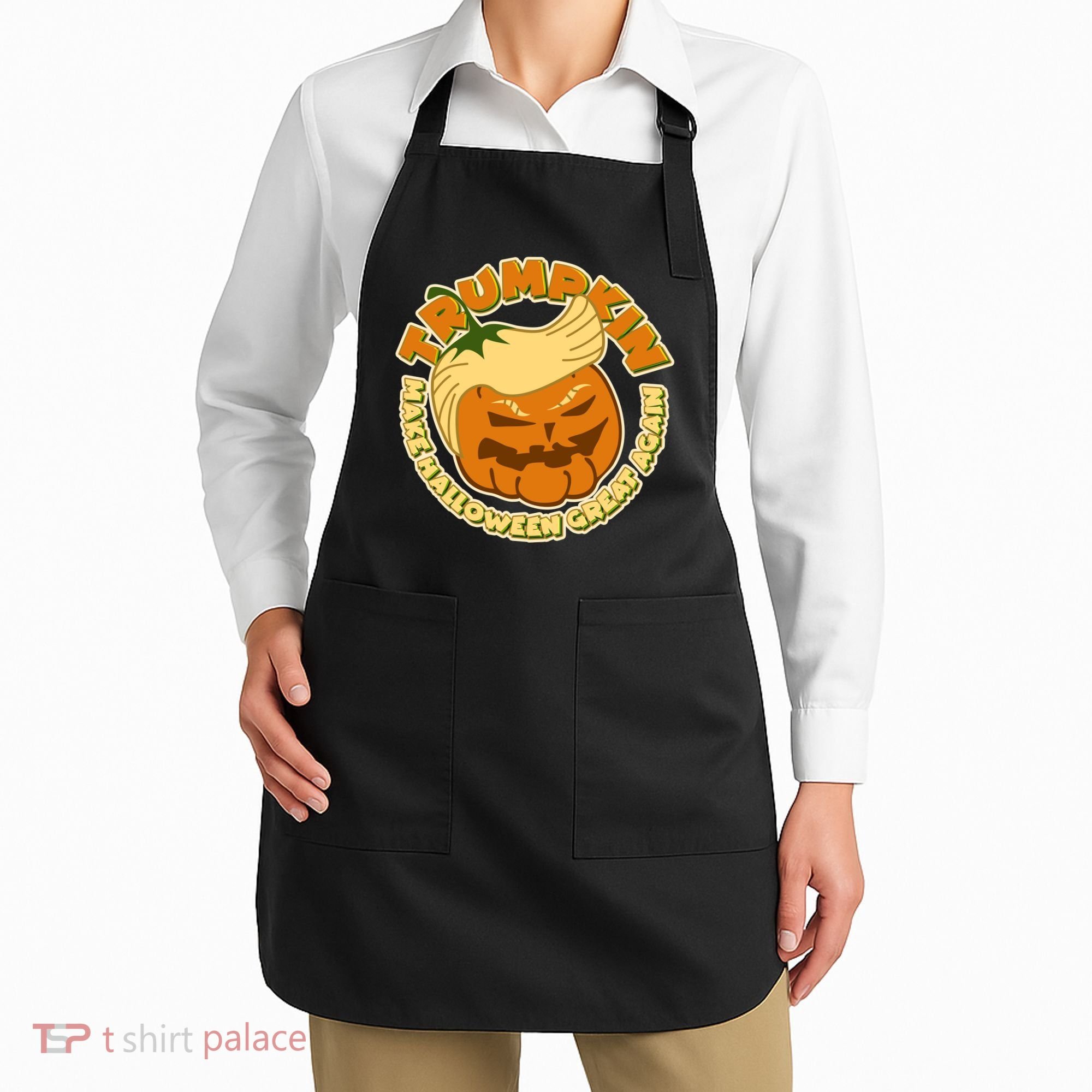 Trumpkin Make Halloween Great Again Fun Pumpkin Apron