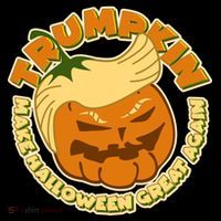 Trumpkin Make Halloween Great Again Fun Pumpkin Button thumb 1