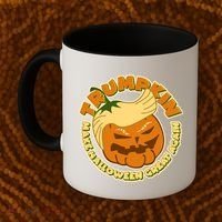 Trumpkin Make Halloween Great Again Fun Pumpkin Coffee Mug thumb 2