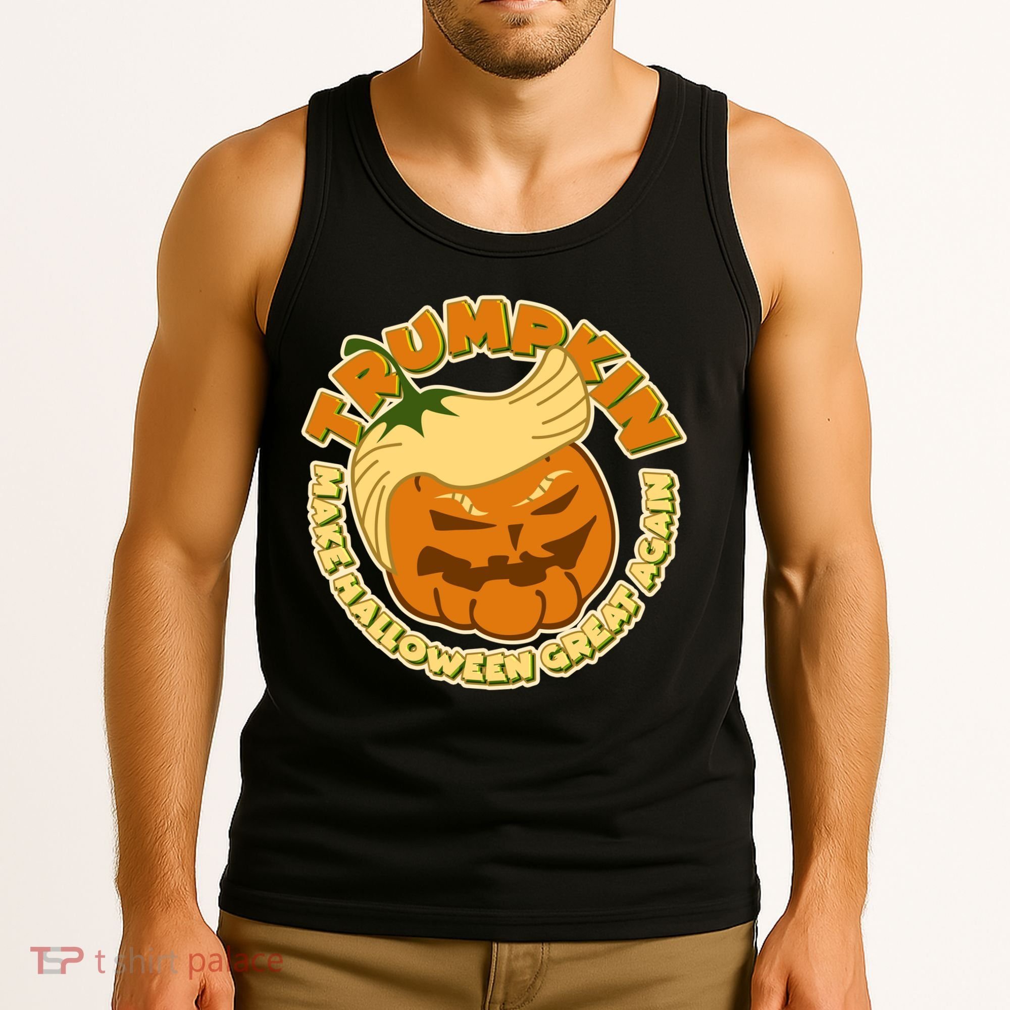 Trumpkin Make Halloween Great Again Fun Pumpkin Tank Top