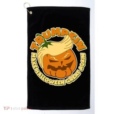 Trumpkin Make Halloween Great Again Fun Pumpkin Golf Towel
