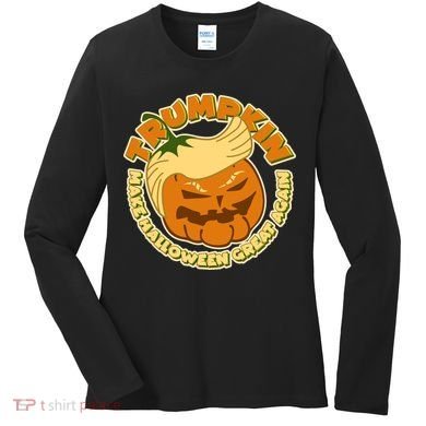 Trumpkin Make Halloween Great Again Fun Pumpkin Women's Long Sleeve Shirt