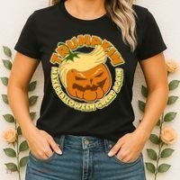 Trumpkin Make Halloween Great Again Fun Pumpkin Women's T-Shirt thumb 2