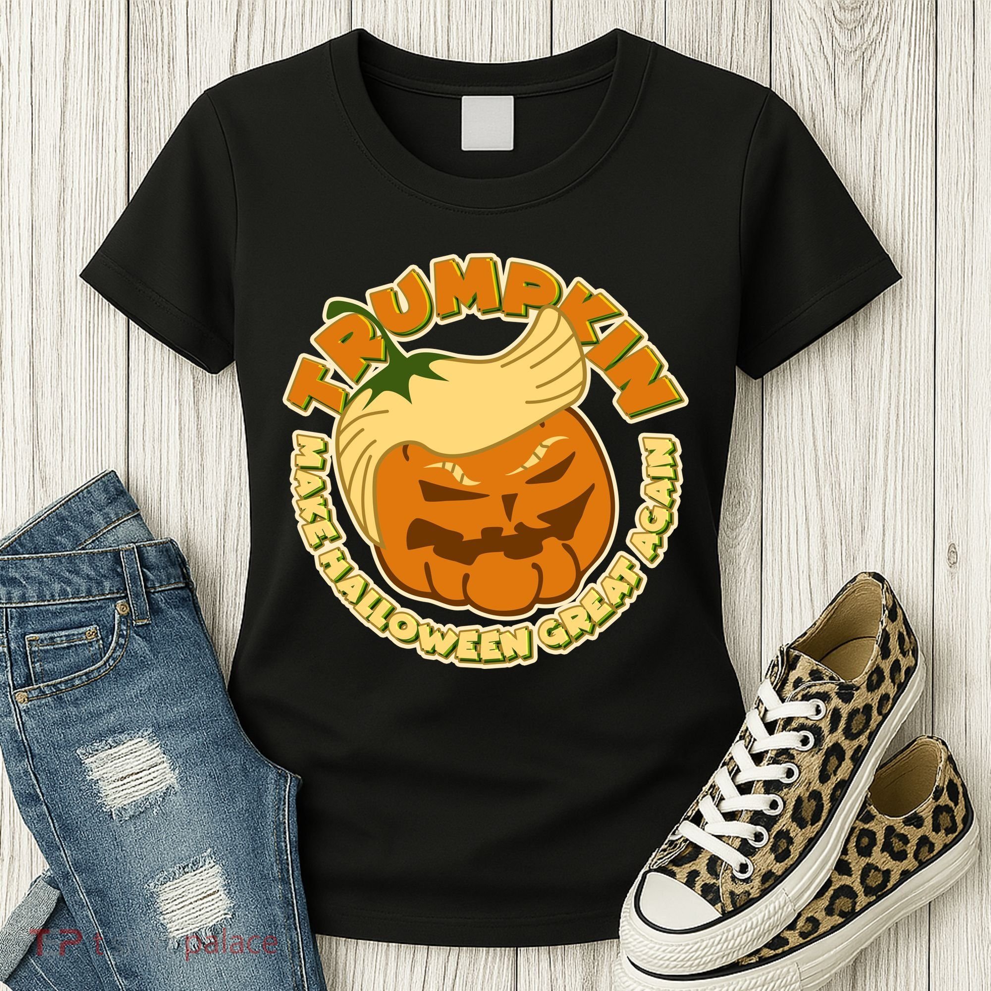 Trumpkin Make Halloween Great Again Fun Pumpkin Women's T-Shirt