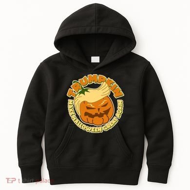 Trumpkin Make Halloween Great Again Fun Pumpkin Kids Hoodie