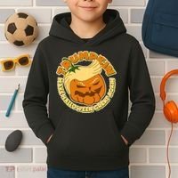 Trumpkin Make Halloween Great Again Fun Pumpkin Kids Hoodie thumb 2