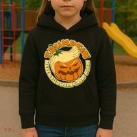Trumpkin Make Halloween Great Again Fun Pumpkin Kids Hoodie thumb 3