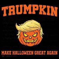 Trumpkin Make Halloween Great Again Skull Bone Flag Coffee Mug thumb 5