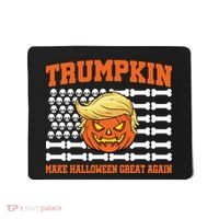 Trumpkin Make Halloween Great Again Skull Bone Flag Mousepad thumb 0