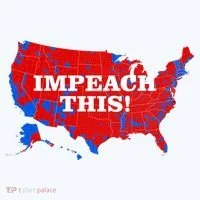Trump's Impeachment Map Impeach This! Doggie Tank thumb 4
