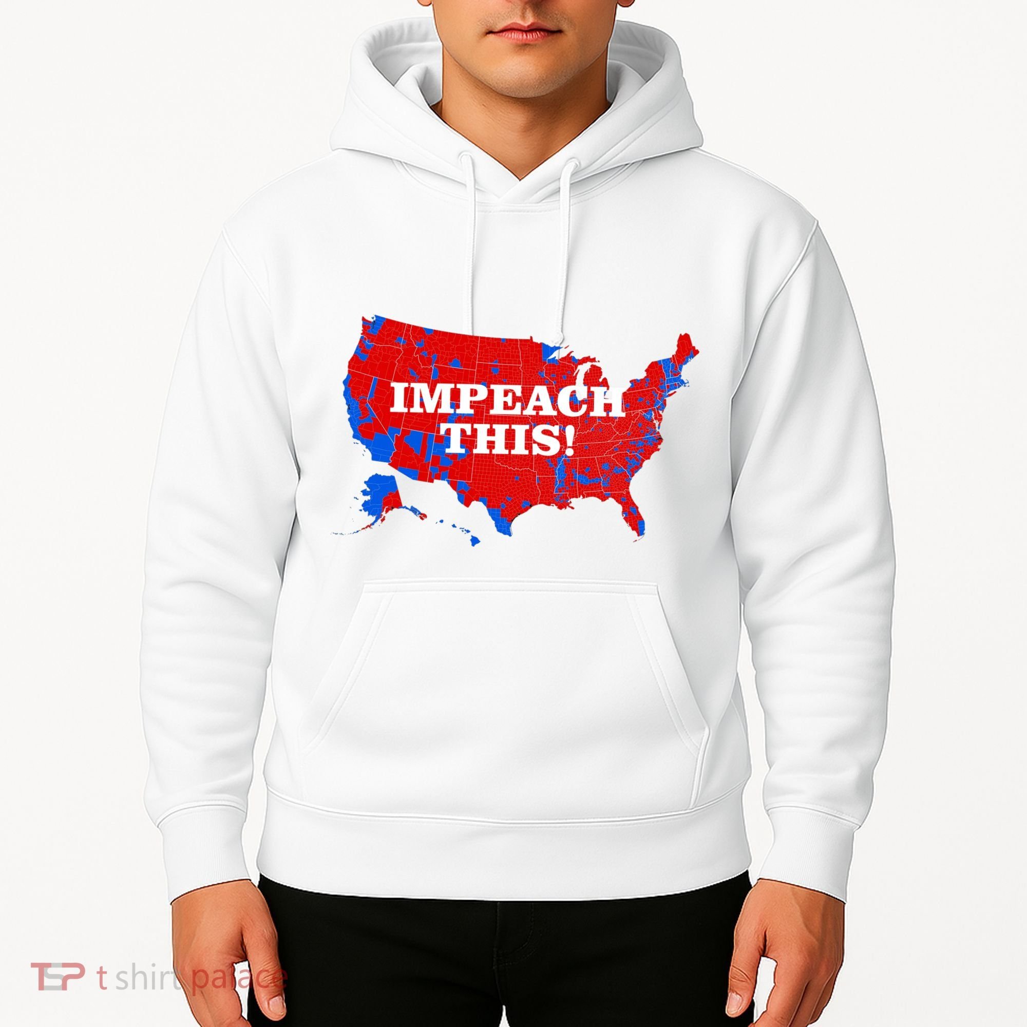 Trump's Impeachment Map Impeach This! Hoodie