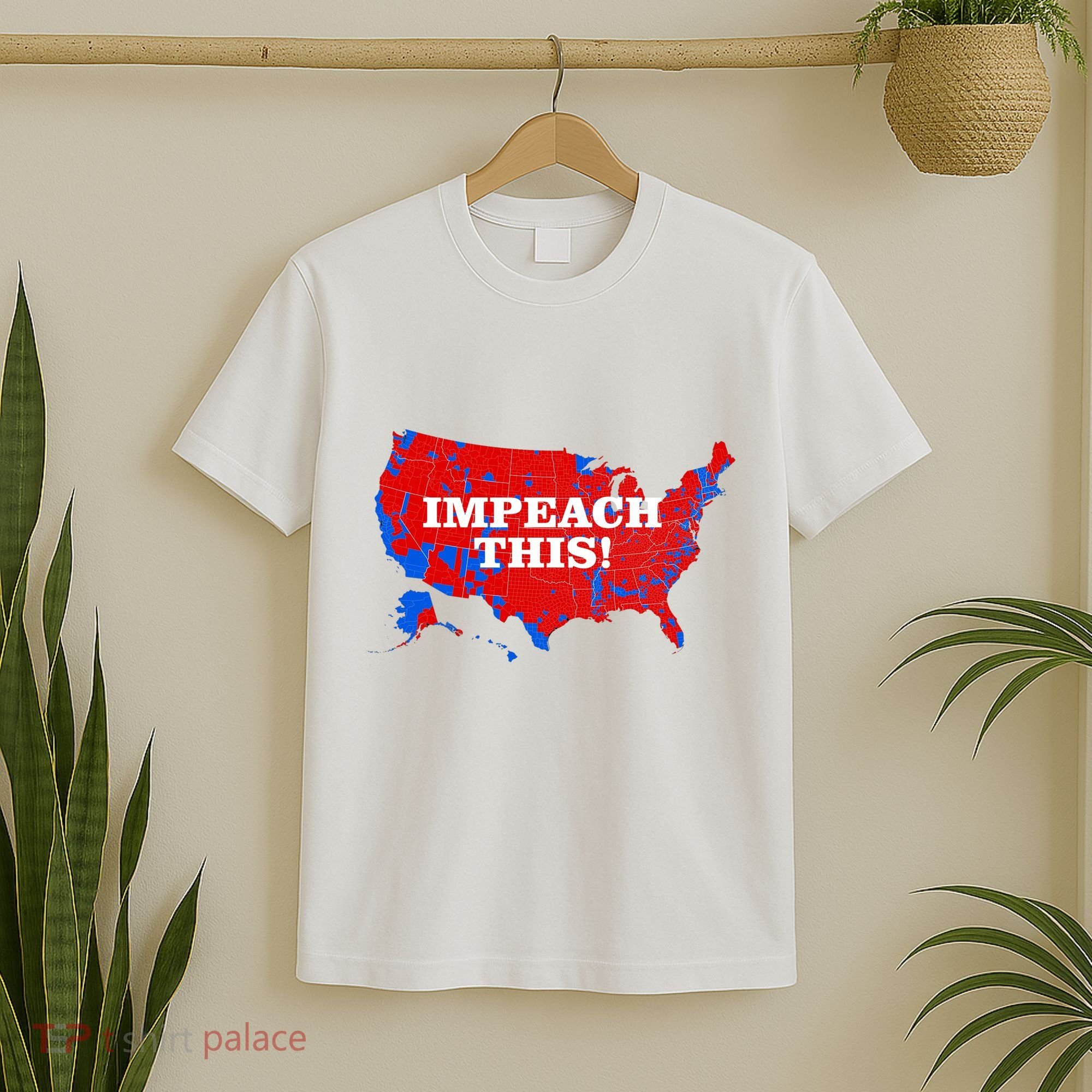 Trump's Impeachment Map Impeach This! T-Shirt