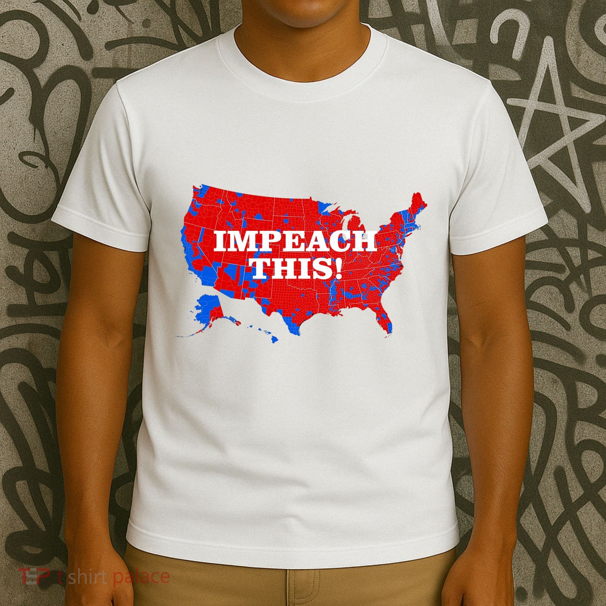 Trump's Impeachment Map Impeach This! T-Shirt
