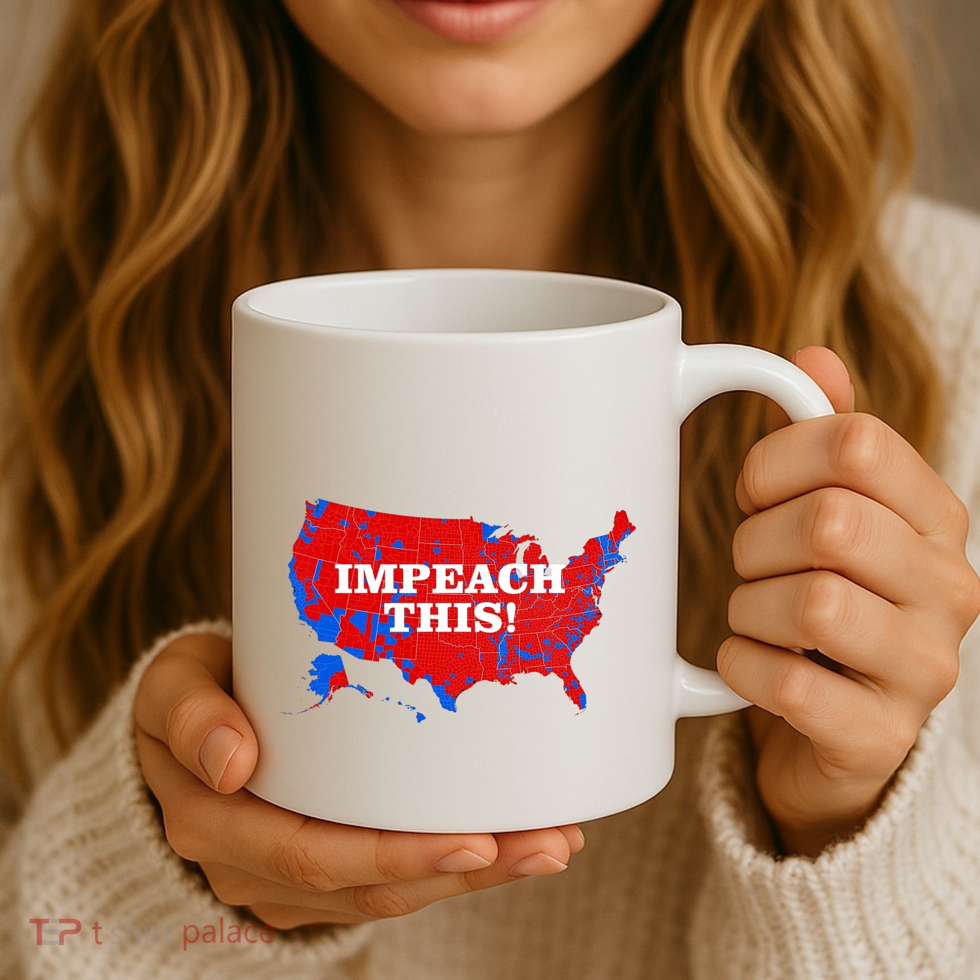 Trump's Impeachment Map Impeach This! Coffee Mug