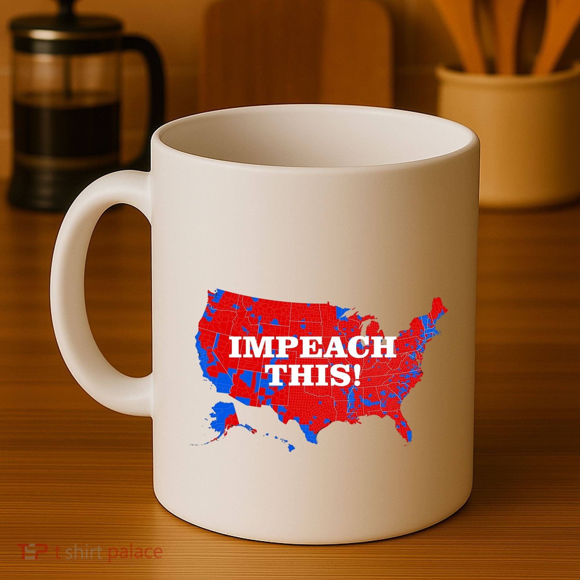 Trump's Impeachment Map Impeach This! Coffee Mug
