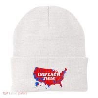Trump's Impeachment Map Impeach This! Beanie thumb 0