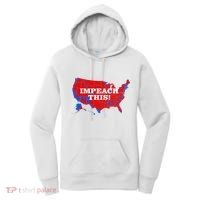 Trump's Impeachment Map Impeach This! Women's Hoodie thumb 0