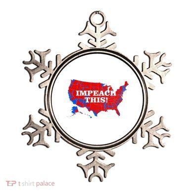 Trump's Impeachment Map Impeach This! Ornament