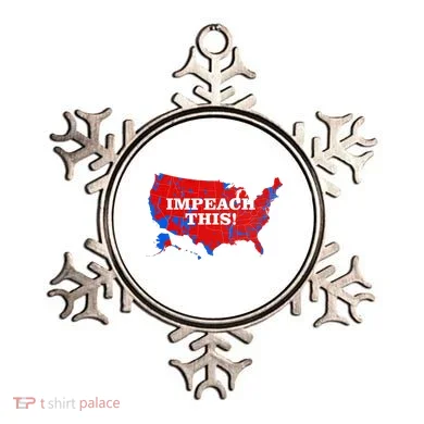 Trump's Impeachment Map Impeach This! Ornament